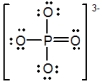 <strong>In the following Lewis structure for phosphate, phosphorus has a formal charge of ____ and an oxidation number of ____. </strong> A) 0; -3 B) 0; 5 C) 5; -3 D) 5; 5 E) 3; 5