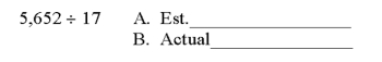 Divide by long division:
