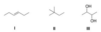 How many different kinds of protons are present in each of the following compounds?