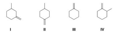 Which of the following compounds would give rise to a <sup>13</sup>C spectrum with 6 peaks?