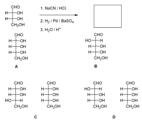 <strong>What are the products of the following reaction?  </strong> A)A B)B C)C D)D <div style=padding-top: 35px> 