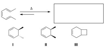 Predict the major organic product(s)of the following electrocyclic reaction.