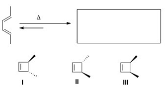 Predict the major organic product(s)of the following electrocyclic reaction.