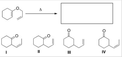 What is the major organic product of the following Claisen rearrangement?