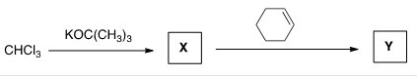 What is the name for the type of intermediate X formed in the reaction sequence below?