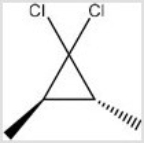 Starting with chloroform,what reactions order and reagents are necessary to produce the following product and its enantiomer?