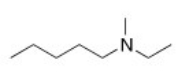<strong>What is the IUPAC name of the following compound? </strong> A)N-ethyl-N-methylpentylamine B)N-ethyl-N-methyl-1-pentanamine C)N-methyl-3-octanamine D)N-ethyl-2-heptanamine