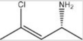 <strong>What is the IUPAC name for the following compound? </strong> A)(E,R)-4-chloro-3-penten-2-amine B)(E,S)-4-chloro-3-penten-2-amine C)(Z,R)-4-chloro-3-penten-2-amine D)(Z,S)-4-chloro-3-penten-2-amine