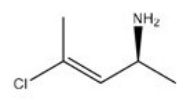 <strong>What is the IUPAC name for the following compound? </strong> A)(E,R)-4-chloro-3-penten-2-amine B)(E,S)-4-chloro-3-penten-2-amine C)(Z,R)-4-chloro-3-penten-2-amine D)(Z,S)-4-chloro-3-penten-2-amine