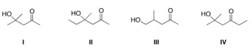 What is the Aldol addition product formed from the reaction of acetone,(CH<sub>3</sub>)<sub>2</sub>CO,with itself?