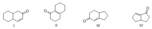 Which of the following bicyclic ring systems can be prepared by an intermolecular Robinson annulation?
