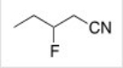 <strong>What is the IUPAC name for the following compound? </strong> A)2-fluorobutanonitrile B)2-fluoropentanonitrile C)3-fluoropentanonitrile D)2-fluorobutylcyanide