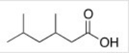 <strong>What is the correct IUPAC name of the following compound? </strong> A)4-Isopropyl-3-methylbutanoic acid B)2,4-Dimethylhexanoic acid C)3,5-Dimethylhexanoic acid D)3,5-Dimethy-1-hexanoic acid