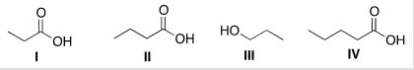 Arrange the following compounds in order of decreasing water solubility,putting the most soluble compound first.