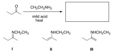 <strong>What is (are)the product(s)of the following reaction? </strong> A)I only B)II only C)III only D)II and III