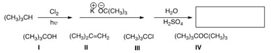 What is the product in the following sequence of reactions?