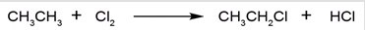 <strong>A possible reaction of ethane with chlorine is shown below.   This reaction could conceivably occur by the following chain mechanisms [1],[2],and [3].The chain propagating step(s)is (are)________.  </strong> A)Only [1] and [2] B)Only [2] and [3] C)Only [1] and [3] D)Only [3] <div style=padding-top: 35px> 