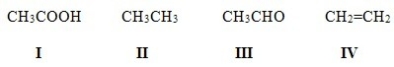 <strong>Rank the following compounds in order of increasing oxidation level (from lowest to highest). </strong> A)I < III < II < IV B)II < III < I < IV C)IV < I < III < II D)II < IV < III < I