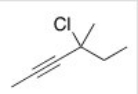 <strong>Give the IUPAC name for the following compound.  </strong> A)4-Chloro-4-methyl-2-heptyne B)3-Chloro-3-methyl-4-heptyne C)3-Chloro-3-methyl-4-hexyne D)4-Chloro-4-methyl-2-hexyne <div style=padding-top: 35px> 