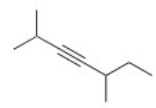 <strong>Give the IUPAC name for the following compound.  </strong> A)2,5-Dimethyl-3-heptyne B)3,6-Dimethy-4-heptyne C)2,5-Dimethyl-3-octyne D)3,6-Dimethyl-4-octyne <div style=padding-top: 35px> 