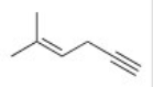 <strong>Give the IUPAC name for the following compound.  </strong> A)4-Methyl-4-penten-1-yne B)2-Methyl-2-hexen-5-yne C)5-Methyl-4-hexen-1-yne D)2-Methyl-2-penten-4-yne <div style=padding-top: 35px> 