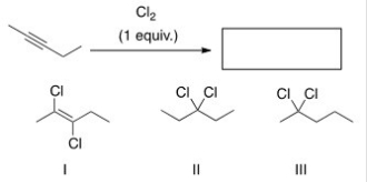 <strong>What is (are)the product(s)of the following reaction?  </strong> A)Only I B)Only II C)Only III D)I,II,and III <div style=padding-top: 35px> 
