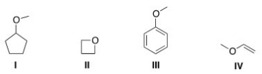 Which of the following compounds are ethers?  