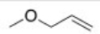 <strong>What is the common name of the following compound? </strong> A)Methyl vinyl ether B)Allyl methyl ether C)Propenyl methyl ether D)Methylene propylene ether