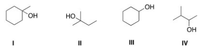 Which of the following alcohols is most likely to yield a carbocation that is susceptible to rearrangements?