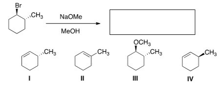 What is the major elimination product obtained from the following reaction?