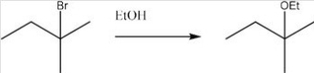 <strong>What is the most likely mechanism for the following reaction? </strong> A)S<sub>N</sub>1 B)S<sub>N</sub>2 C)E1 D)E2