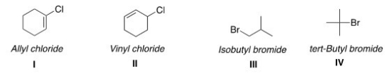 <strong>Which of the following structures have the correct common name? </strong> A)I and II B)II and III C)II and IV D)III and IV