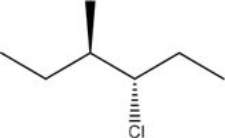 <strong>What is the IUPAC name of the following compound? </strong> A)(3R,4R)-3-chloro-4-methylhexane B)(3R,4S)-3-chloro-4-methylhexane C)(3S,4R)-3-chloro-4-methylhexane D)(3S,4S)-3-chloro-4-methylhexane