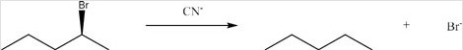 Identify the nucleophile and type of substitution reaction in the following: