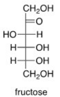 How many stereogenic centers are present in fructose,a simple sugar?