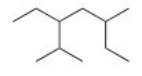 <strong>What is the parent chain for the following compound? </strong> A)Hexane B)Heptane C)Octane D)Nonane