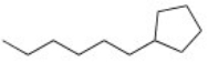 <strong>What is the IUPAC name for the following compound? </strong> A)Hexylcyclopentane B)1-Hexylcyclopentane C)1-Cyclopentylhexane D)1-Cyclopentylheptane