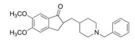 <strong>Consider the molecule donepezil (used to treat Alzheimer's disease).Which of the following lists the correct functional groups present in donepezil? </strong> A)Amide,aromatic,ether,ketone B)Amide,aromatic,ester,ketone C)Amine,aromatic,ester,ketone D)Amine,aromatic,ether,ketone
