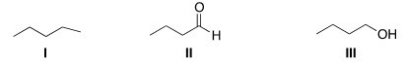 Rank the following compounds in order of increasing melting point,putting the compound with the least melting point first.