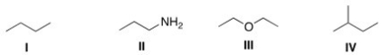 Which of the following compounds is expected to be the most soluble in H<sub>2</sub>O?