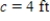 If the lengths of three sides of a triangle are known, then the following formula, known as Hero's (or Heron's) formula is sometimes used: where a, b, and c are the given lengths of the sides, and . Use this formula to find the area of a triangle with the lengths given below (correct to the nearest square foot). , , and __________ ft<sup>2</sup>