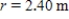 <strong>Find the circumference if . Round approximate answer to two decimal places. </strong> A) 7.54 m B) 15.08 m C) 12.06 m D) 17.74 m E) 18.10 m