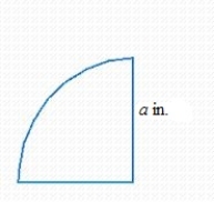 Find the distance around the figure below by using the appropriate formula. Round your answer to two decimal places. Where __________in.