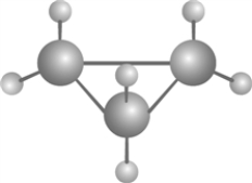 <strong>Draw graph for the molecule. Cyclopropane </strong> A) B) C) D) E)