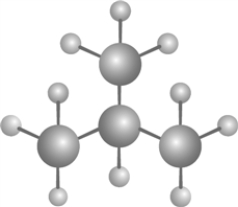 <strong>Draw graph for the molecule. Isobutane </strong> A) B) C) D) E)