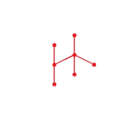 <strong>Draw graph for the molecule. Isobutane </strong> A) B) C) D) E)