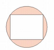 What is the width of the largest rectangle with length 16 in. you can cut from a circular piece of cardboard having a radius of 10 in.? __________ in.