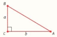 Find the sine, cosine, and tangent for the angle A. Where 