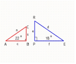 <strong>Tell whether it is possible to conclude that the triangles are similar. </strong> A) similar B) not similar