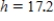 <strong>The figure contains two similar triangles. Find the unknown measure indicated by a variable. Round your answer to the nearest tenth. Where </strong> A) B) C) D) E) 